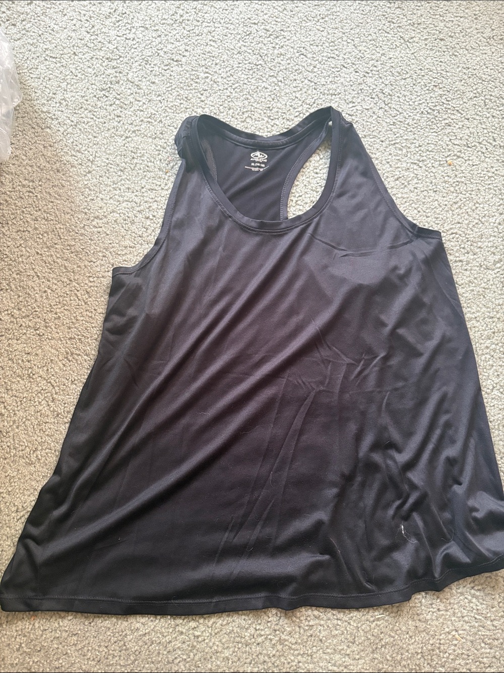 Athletic Works Black Women's Racerback Tank Top
